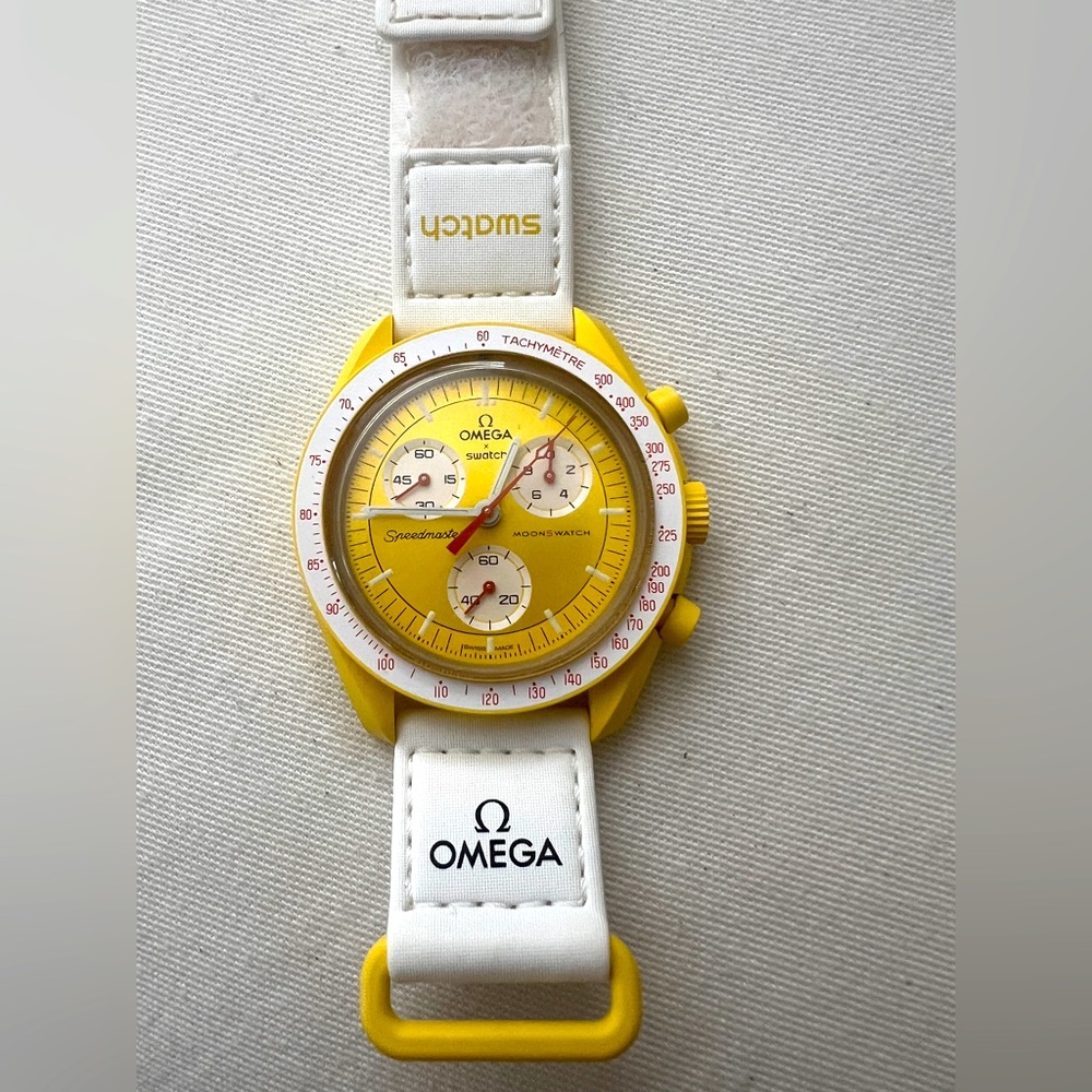 Swatch X Omega Mission to the Sun Yellow Dial Watch